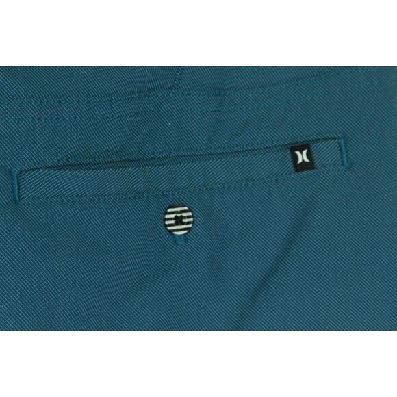 Nike x Hurley Flat Front Shorts Blue Nylon Stretch Mens Size 30 - Picture 5 of 7